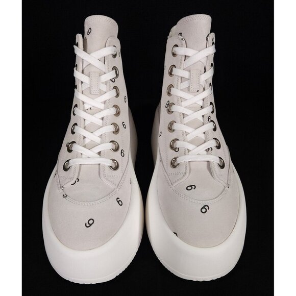 MM6 Maison Margiela 6 Platform Suede Sneakers 40 10 Womens Gray - Picture 4 of 16